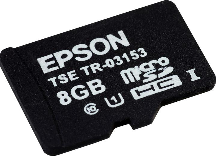Actual product image Epson TSE MicroSD card, certificate lifetime 5 years, lifetime 20 million signatures (8 GB, microSD, U1)