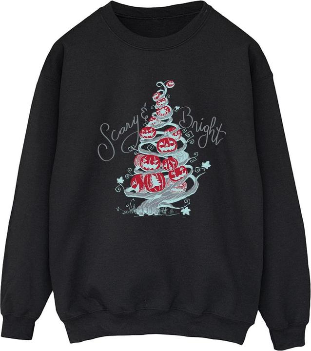 Actual product image Disney Womens/Ladies The Nightmare Before Christmas Scary & Bright Sweatshirt (XL)