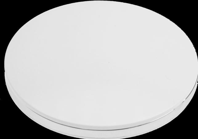 Image du produit Miroir de poche, rond, blanc, grossissement 2x, éclairage LED, 8x8 cm