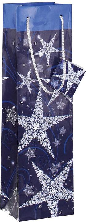 Actual product image Sigel 5 Bottle Bags Shining Star Motif 10.0 x 35.0 cm (Gift box, 1 x)