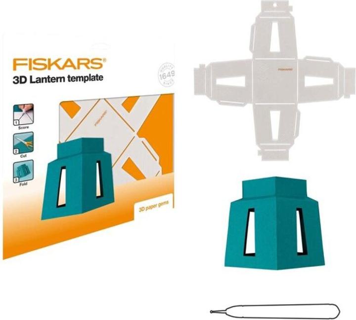 Produktbild Fiskars 1059568 3D Papier-Juwel, Laternen-Schablone, Weiss