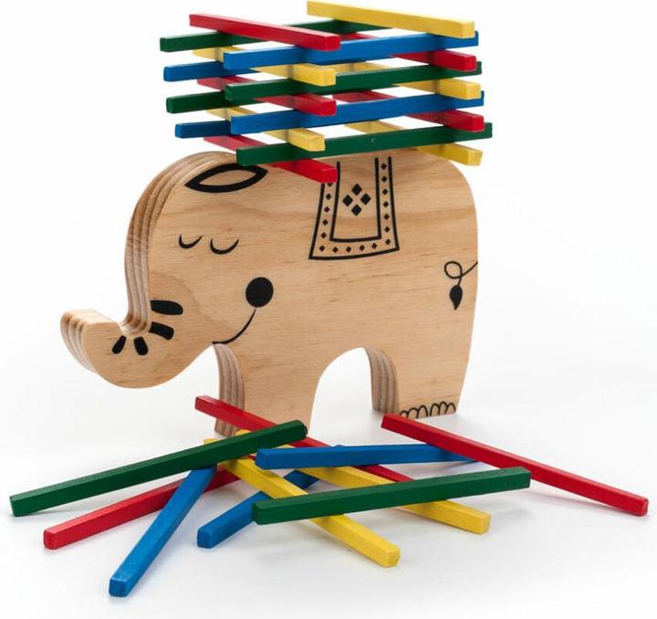 Actual product image Wooden Balance Game Elephant