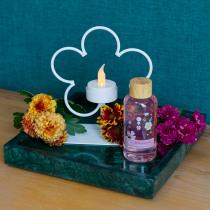 Actual product image Accentra BLOSSOM bath set in gift box, incl. 100ml shower gel, flower-shaped candle holder, fragrance: (Hair care set)