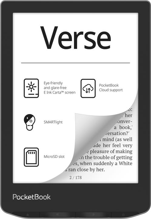 Produktbild PocketBook Verse (6", 8 GB, Grau)