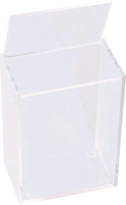 Safe Sammelbox aus hochwertigem Acryl für Sammelkarten, Sportkarten, Pokemon etc. mit Deckel zum Klappen