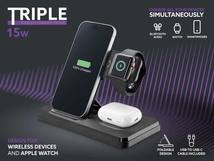 Immagine prodotto Cellularline Cellular Line Caricabatterie Triple 15W (15 W)