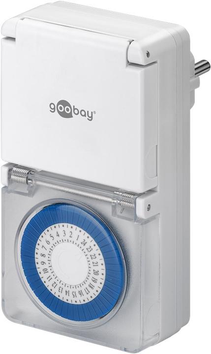 Immagine prodotto Goobay Timer analogico IP44, 2 pezzi, bianco