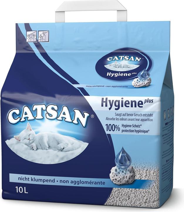 Image du produit Catsan Hygiene Plus (Biodégradable, Neutralisant, Ne s'agglomère pas, 4.82 kg)