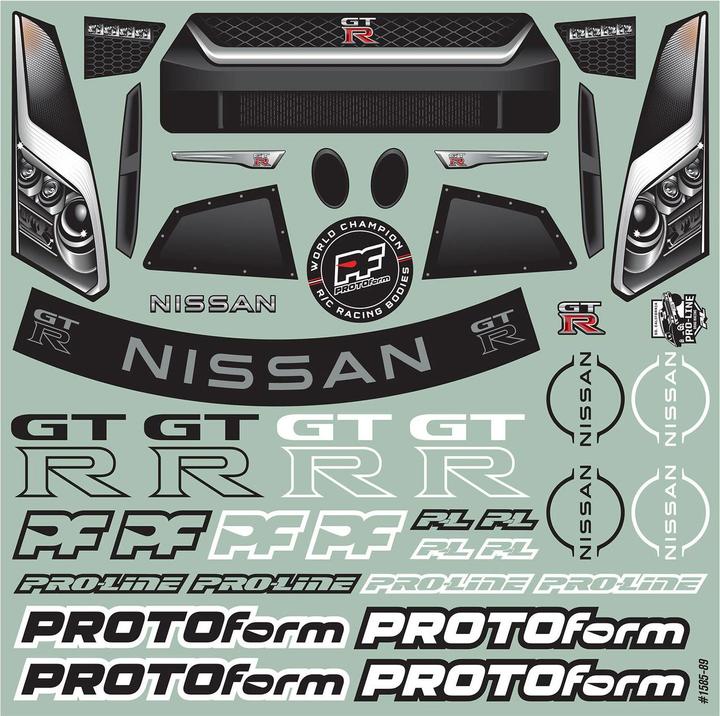 Actual product image Proline Body Nissan GT-R R35 Drag unpainted, 1:10
