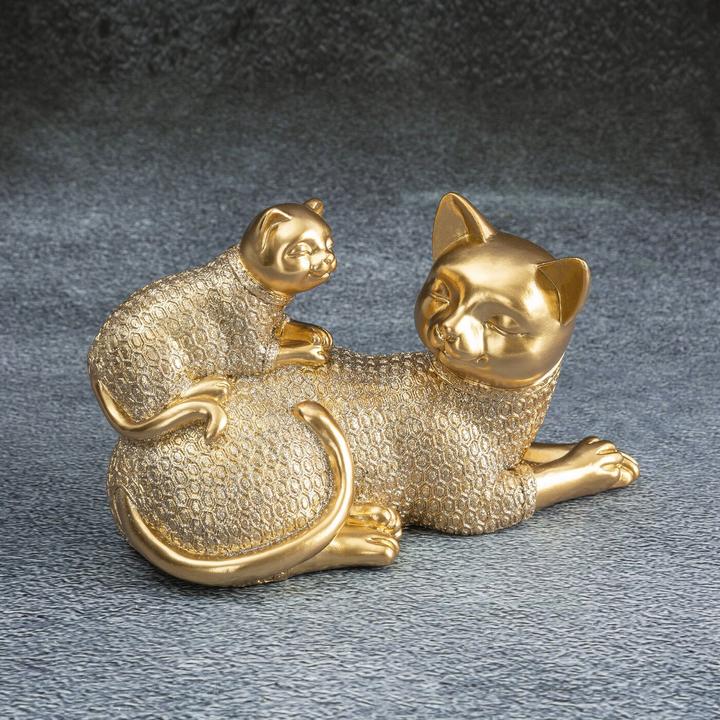 Actual product image Eurofirany KOTS - HARIS Dekorative Figur mit einem kleinen geprägten Muster 9 x 19 x 12 cm