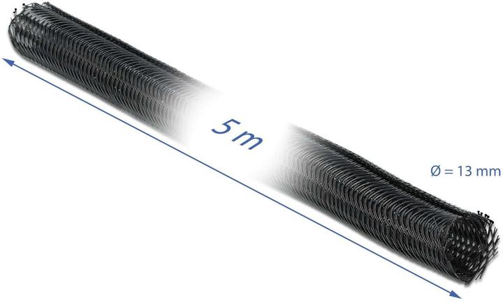 Immagine prodotto Delock Guaina per cavi 5mx13mm, a chiusura automatica (Tubo cavi, 500 cm)