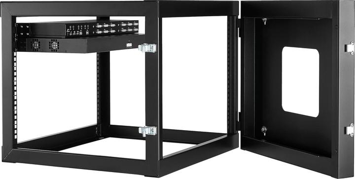 Produktbild StarTech 8 HE offenes 19 Zoll Server Rack mit Scharnier - 55cm tief (8 HE, 19 Zoll Rack)