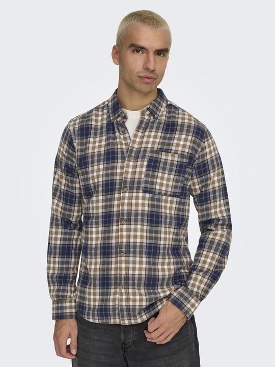 Image du produit Only & Sons Onsral Ls Slim Check Shirt (L)