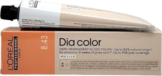 Actual product image L'Oréal Paris Loreal DIA Colour 8.43 Light Blonde Copper Gold 60 ml (8.43 Light blonde copper gold)