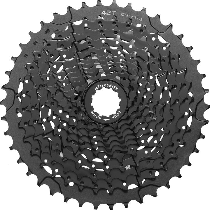 Produktbild Micro Shift Microshift XLE-Kassette 11. Reihenfolge, Stahl bis 36T Aluminium 42T, kompatibel mit Shimano, 11-13- (11-fach, 11-42)