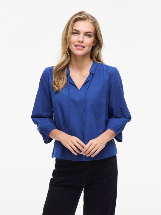 Image du produit Vila VIPETRA Split Neck Oberteil mit 3/4-Ärmeln (34)