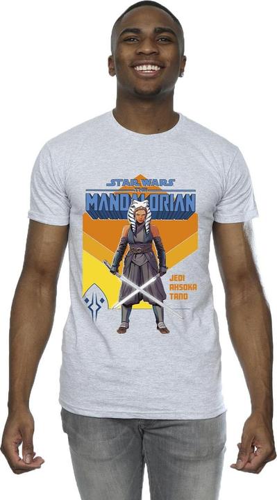 Actual product image Star Wars Mens The Mandalorian Jedi Ahsoka Tano T-Shirt (XL)