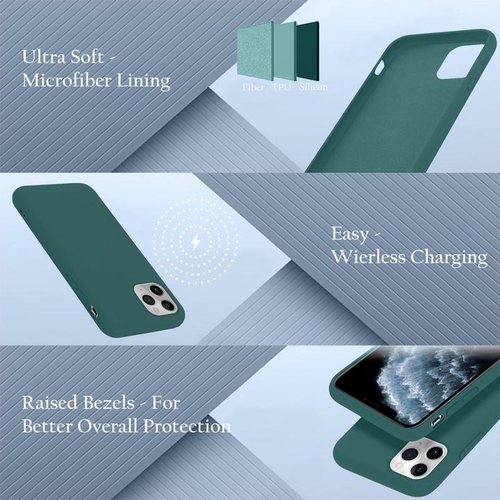 Immagine prodotto Cadorabo Copertura della cassa del silicone liquido TPU (Apple iPhone 11 Pro)