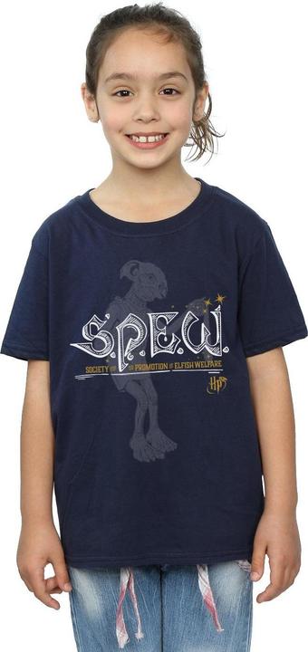 Actual product image Girls Dobby Elfish Welfare Cotton T-Shirt (152, 158)