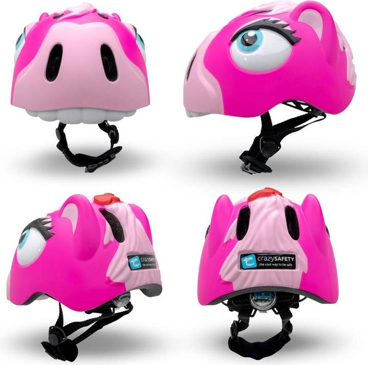 Image du produit Crazy Safety Horse Bicycle Helmet - Rose (100901-04-01) (49 - 55 cm)