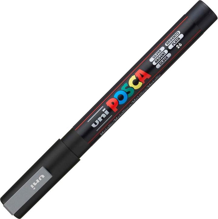 Immagine prodotto Posca Marchio PC-3M a punta tonda (Argento, 1.30 mm, 1 x)