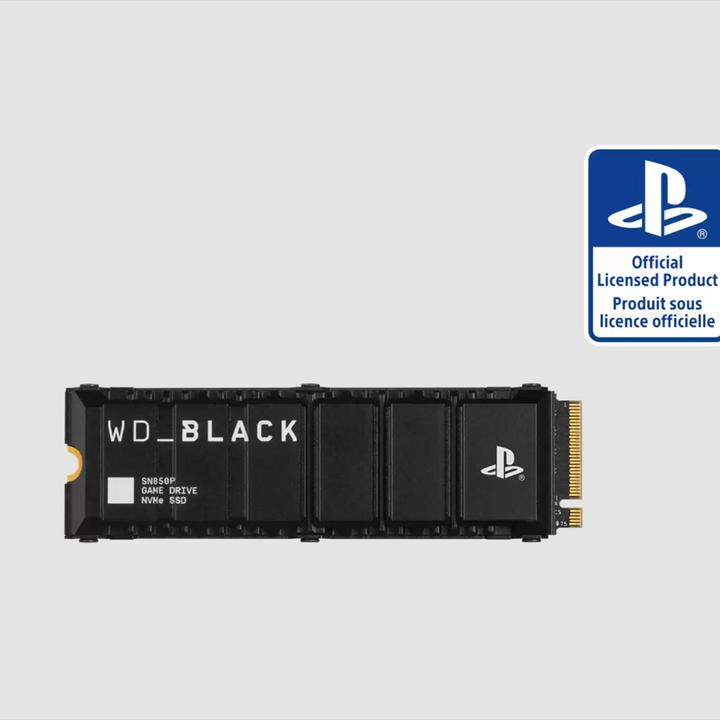 Produktbild WD Black SN850P mit Heatsink für PS5 (2000 GB, M.2 2280)