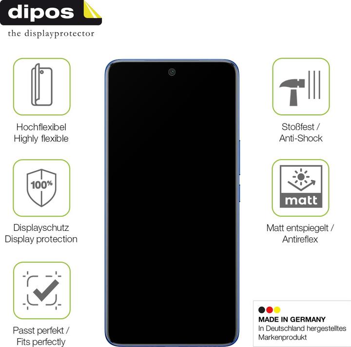 Produktbild Dipos Full Cover Schutzfolie Matt (1 Stück, Vivo X50)