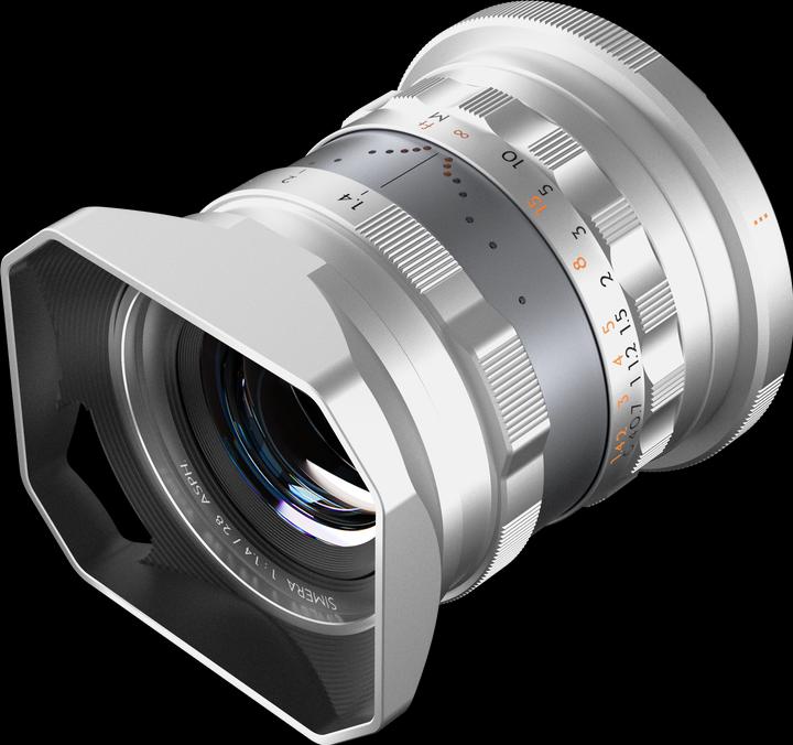 Actual product image Thypoch Full-frame Photography Lens Simera 28mm f1.4 for Canon RF Mount - Silver (Canon RF, full size)