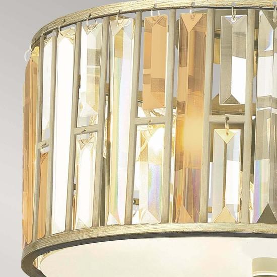 Actual product image Elstead Lighting Gemma ceiling light E27 triple silver leaf (E27)