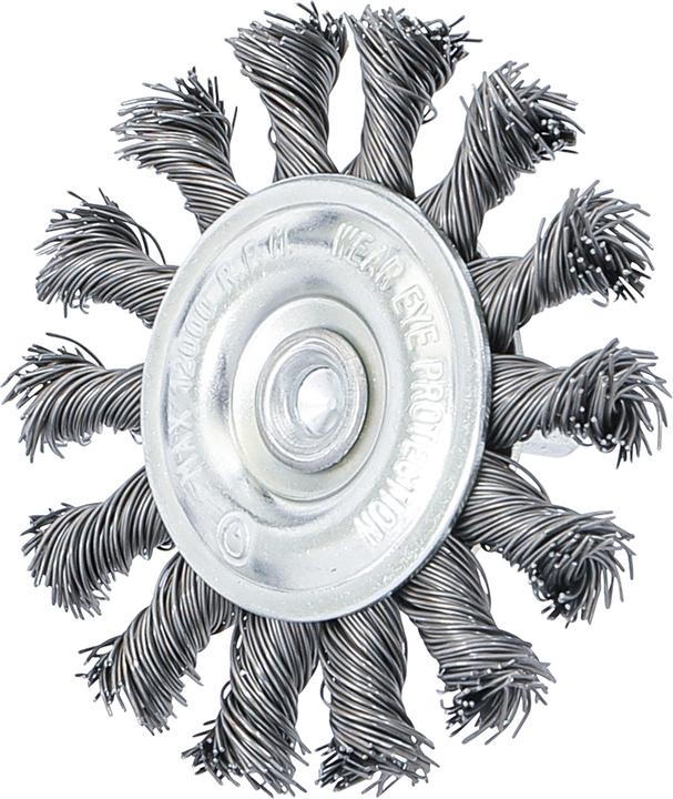 Produktbild BGS Scheibenbürste Antriebswelle 6 mm gezopft Ø 75 mm