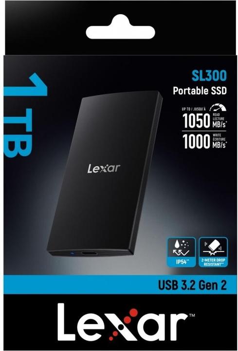 Produktbild Lexar SSD USB3.2 1TB EXT./LSL300001T-RNBNG (1000 GB)