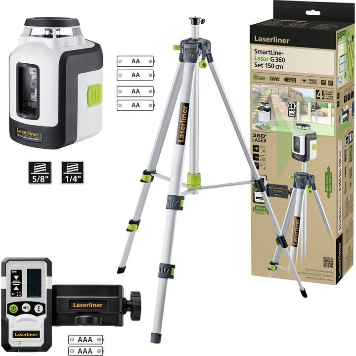 Actual product image Laserliner SmartLine-Laser G360 Set 150cm 360° line laser