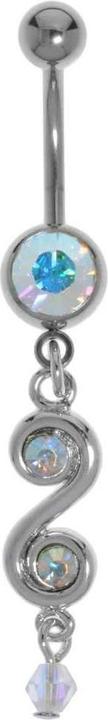 Produktbild Bijouteria Bauchpiercing (Acrylglas, Chirurgenstahl 316L, Kristall, Messing rhodiniert)