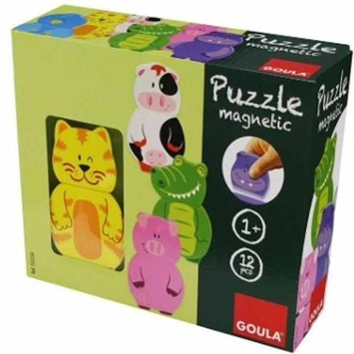 Goula Puzzle Tiere magnetisch (12 Teile)