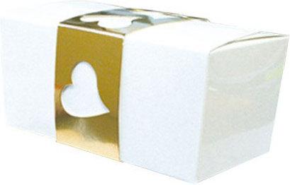Cerf-Dellier Pralinenschachtel Weiss und Gold