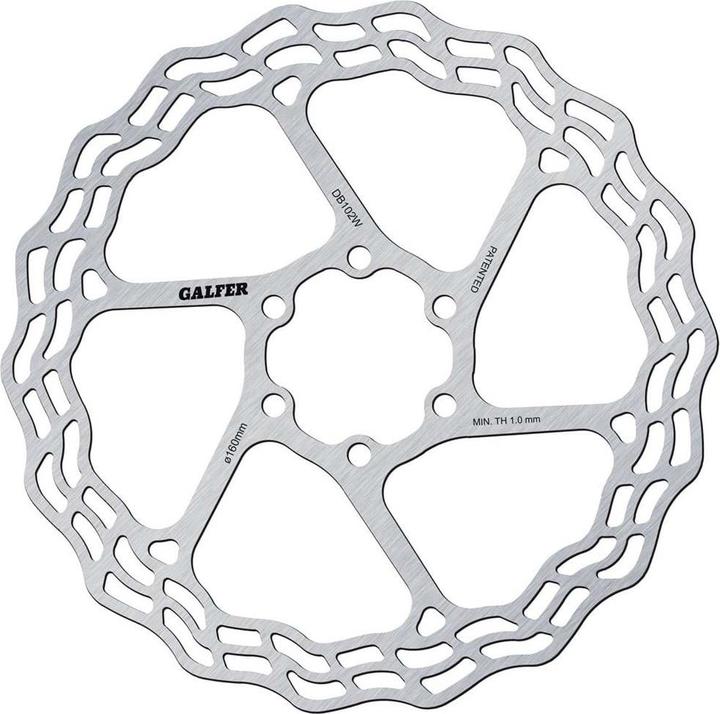 Actual product image Galfer Bike Wave Fixed Road brake discs (160 mm)