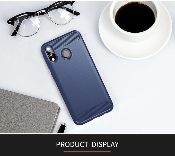Image du produit Cadorabo TPU Ultra Slim carbon edelstahl Combi Cover (Samsung Galaxy A20, Samsung Galaxy M10s, TCL A30)