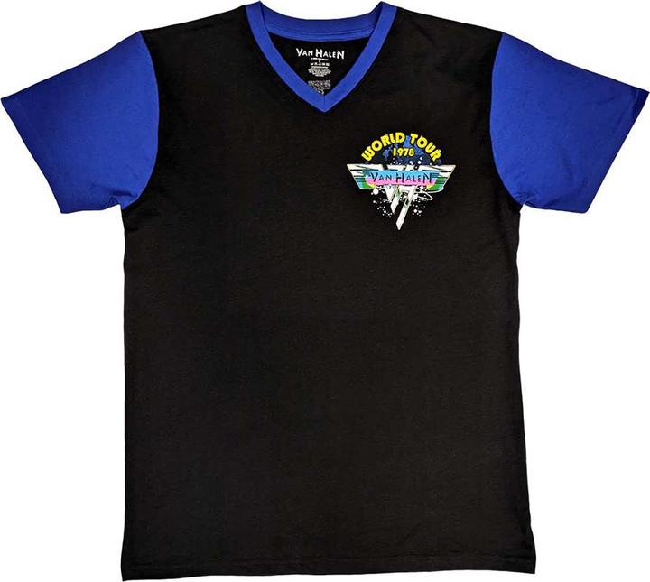 Immagine prodotto Van Halen 1978 Tour Dates Maglietta Raglan Adulto Unisex (S)