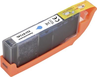 Actual product image Renkforce Ink replaces Canon CLI-571C XL (0332C001) Compatible Cyan RF-570547
