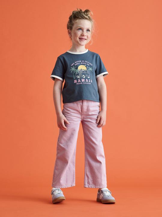 Produktbild Vertbaudet Weite Mädchen Hose mit Blumenstickerei (92)