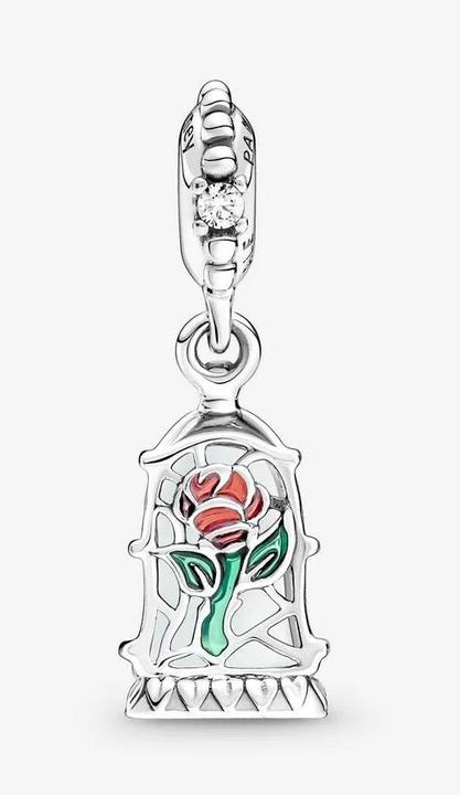 Image du produit Pandora Disney la Belle et la Bête a enchanté Rose (Argent 925, Émail)