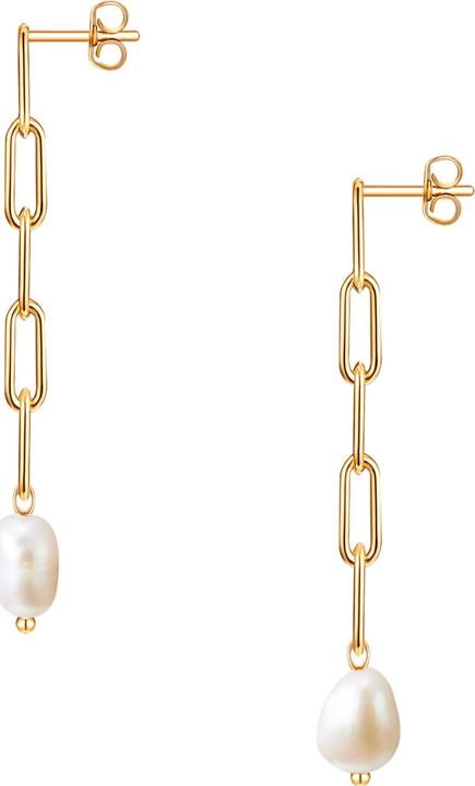Produktbild Valero Pearls Damen Edelstahl Süsswasser-Zuchtperle gelbgold - 24333 (Edelstahl)