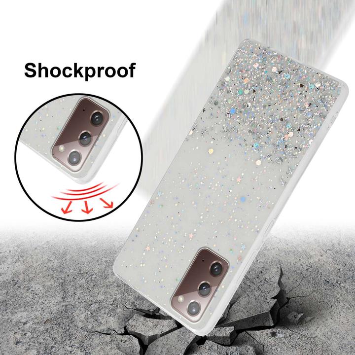 Actual product image Cadorabo TPU cover with glitter for Samsung Galaxy NOTE 20 (Samsung Galaxy Note 20)
