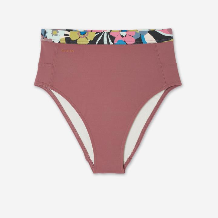 Produktbild Olaian Bikini-Hose Surfen Damen hoher Bund Rosa violett (40, 42)