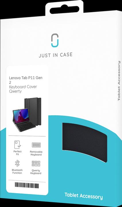 Produktbild Cazy Tastatur Hülle Kompatibel mit Lenovo Tab P11 Gen 2 - Schutz Etui mit magnetisch Abnehmbarer Tastatur (Eng. Int., Lenovo Tab P11 Gen 2)