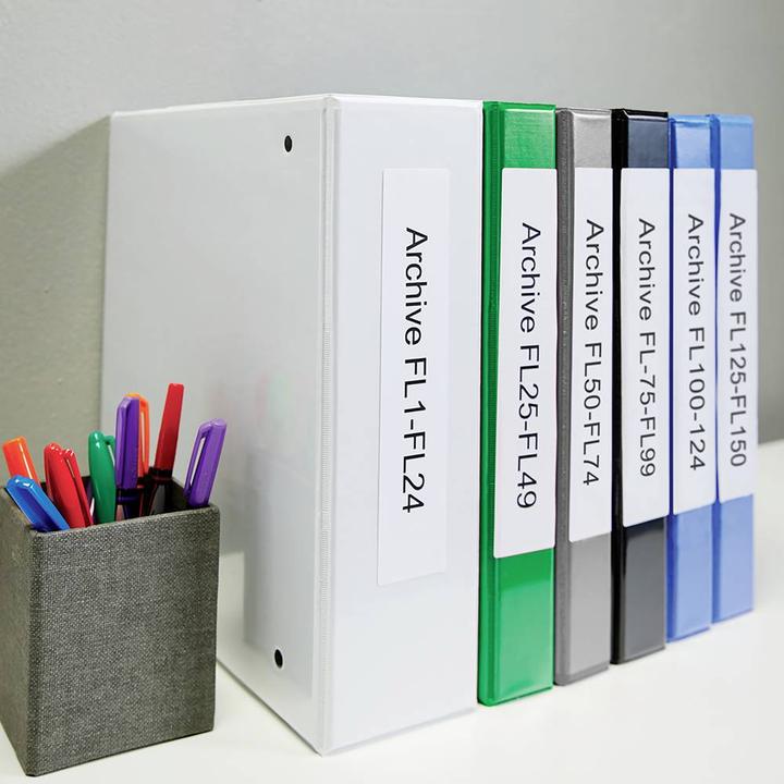 Actual product image Dymo Folder labels