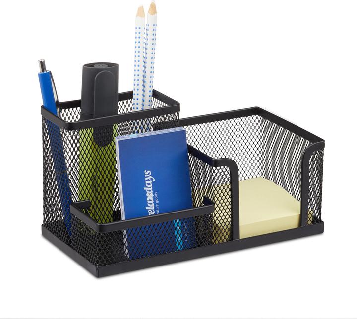 Actual product image Relaxdays Desk Organizer with Note Box