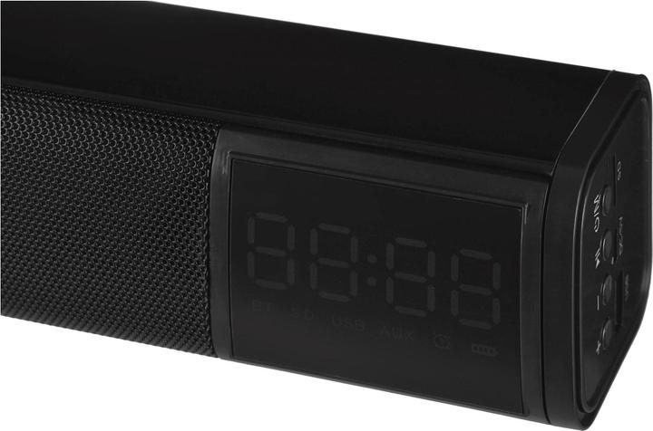 Image du produit Adler AD 1191 Haut-parleur d'horloge, noir (15 h, Fonctionnement sur batterie, Alimentation via port USB)
