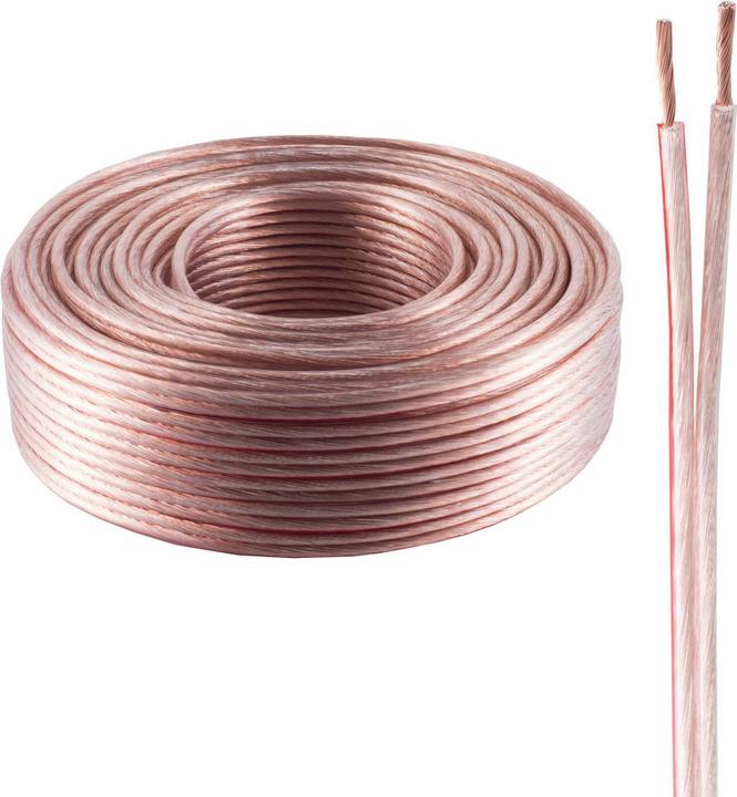 Produktbild Shiverpeaks BS06-245011 - Kupferverkleidetes Aluminium (CCA) - 50 m - Rot - Transparent (50 m, 1 mm²)