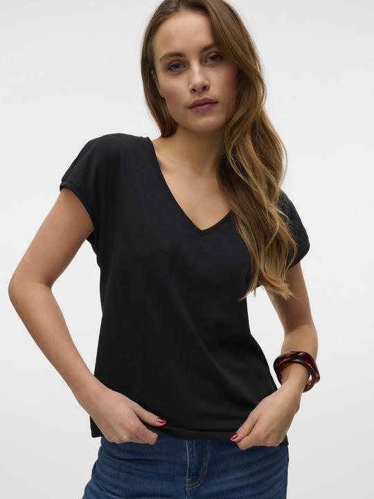 Image du produit Vero Moda Vmluna Ss V-Neck Tee Jrs Noos (L)